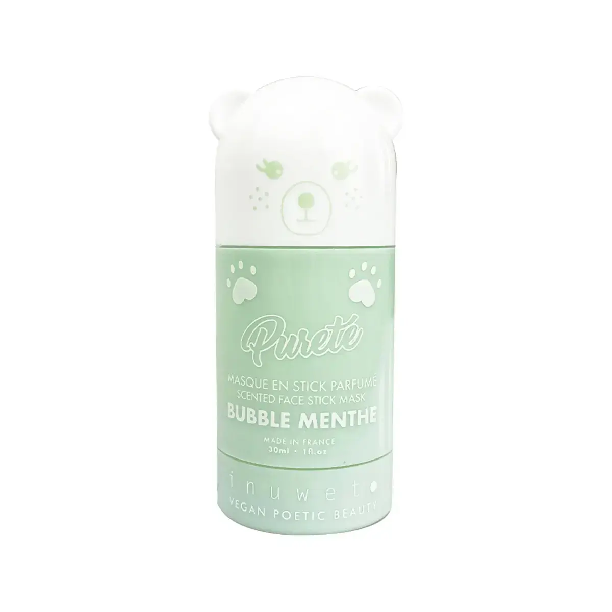Inuwet, Sweet Mint, Purifying & Detoxifying, Vegan & Natural Ingredients, Stick Mask, Face, 30 ml