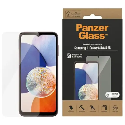 PanzerGlass Ultra-Wide Fit Sam A14 5G A146 | A14 A145 Screen Protection 7321