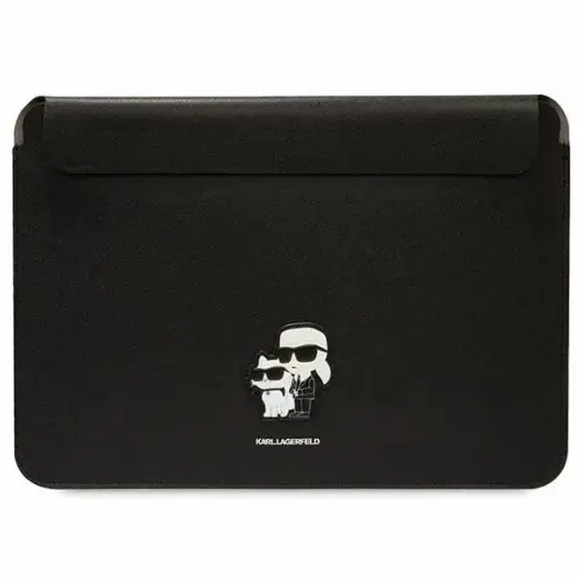 Karl Lagerfeld Sleeve KLCS16SAKCPMK 16 black|black Saffiano Karl&Choupette