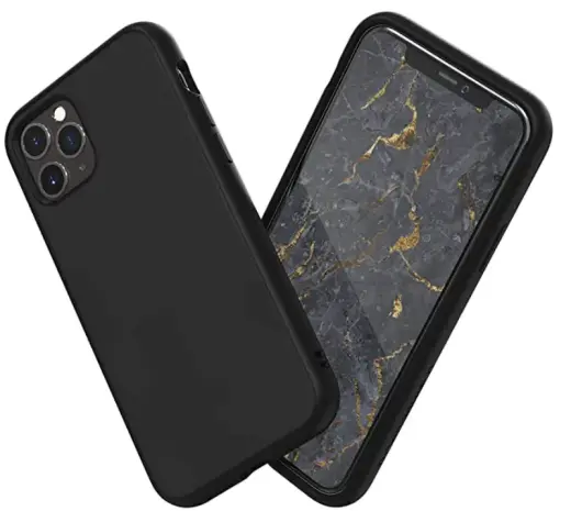 Fusion Soft Matte Back Case Silikona Aizsargapvalks Priekš Apple iPhone 11 Pro Max Melns