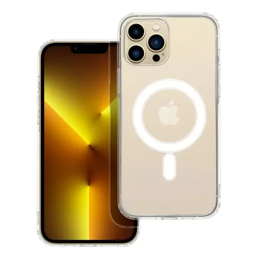 Clear Mag phone case with MagSafe support for iPhone 13 Pro Max transparent