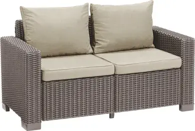 Garden sofa California 2 Seater Sofa beige