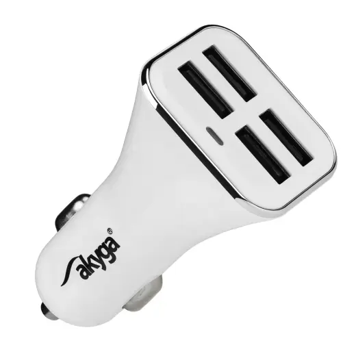 Akyga AK-CH-09 automašīnas lādētājs | 34W | USB-A | balts