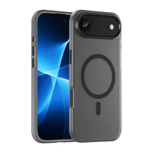 Magnetic Abrasive telefono dėklas su MagSafe palaikymu iPhone 17 Air juodas