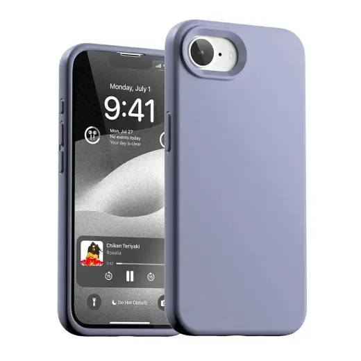 Mercury Силиконовый чехол для телефона iPhone 16 фиолетовый