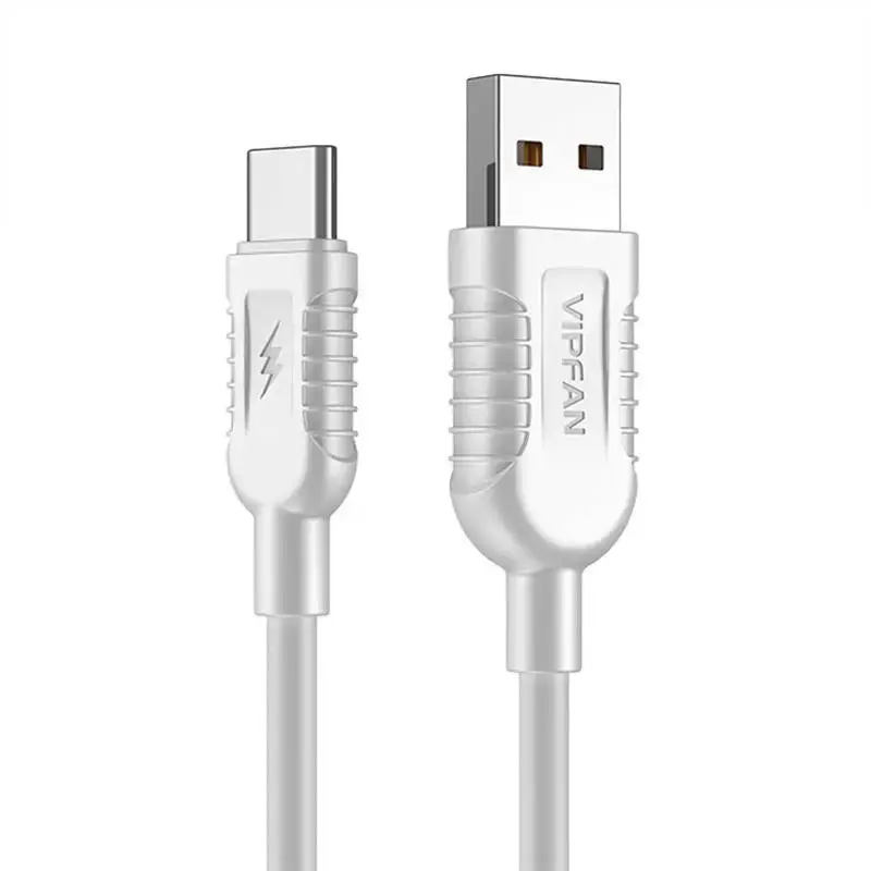 USB to USB-C cable Vipfan X04, 5A, 1.2m (white)