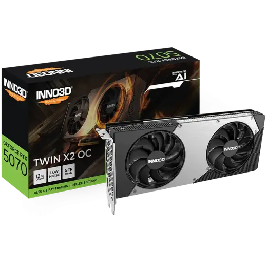 INNO3D GeForce RTX 5070 Twin X2 OC 12GB GDDR7 192-bit HDMI 3x DP