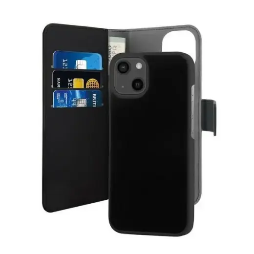 Puro Wallet Detachable iPhone 13 Mini 5,4" 2w1 czarne|black IPC1354BOOKC3BLK