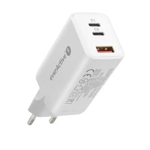 CHARGER USB|USB-C QC4+ 65W WHITE