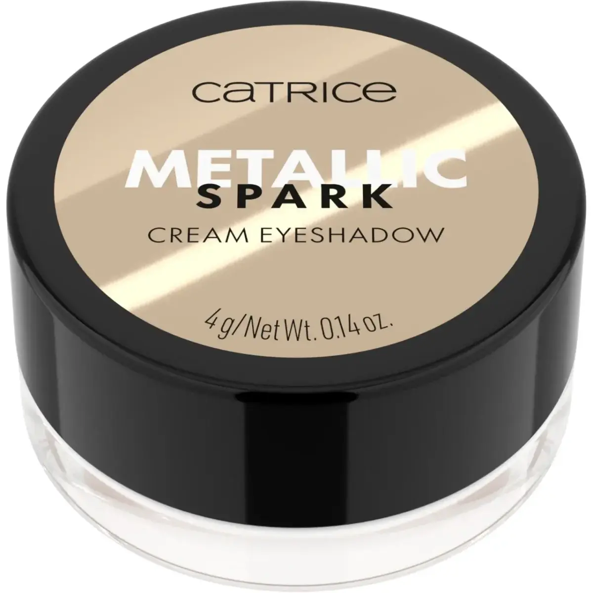 Catrice, Metallic Spark, Brilliant, Cream Eyeshadow, 010, Champagne Chic, 4 g