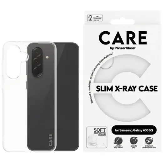 Etui CARE by PanzerGlass Fashion X-Ray    do Samsung Galaxy A36 5G przezroczysty