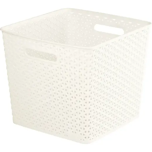 Basket My Style square 25L 32,5x32,5x28cm cream