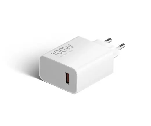 Xiaomi MDY-19-ER kelioninis įkroviklis | 100W | USB-A, USB-C | su USB-A į USB-C laidu komplekte | baltas