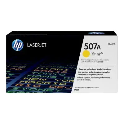 HP Cartridge No 507A HP507A HP 507A Yellow Gelb (CE402A)