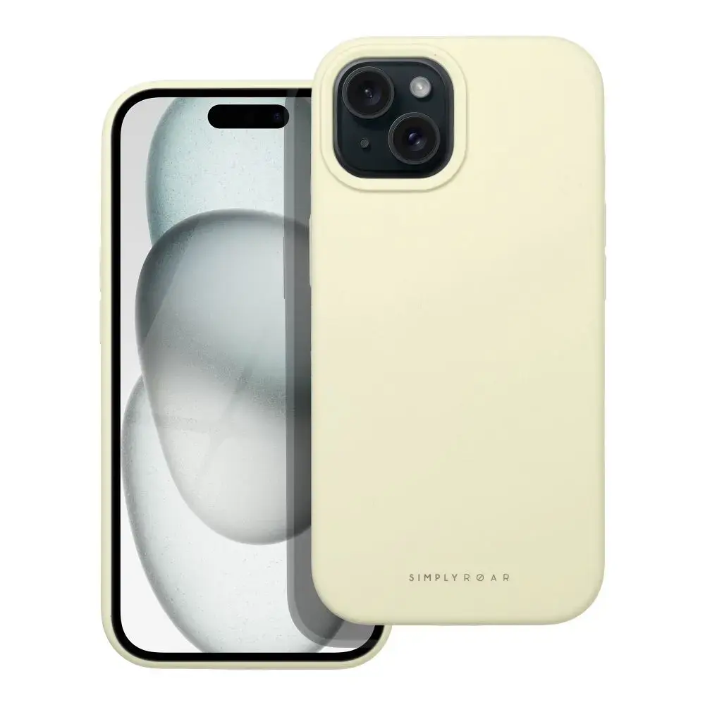 ROAR CLOUD SKIN maciņš telefonam iPhone 15 dzeltens