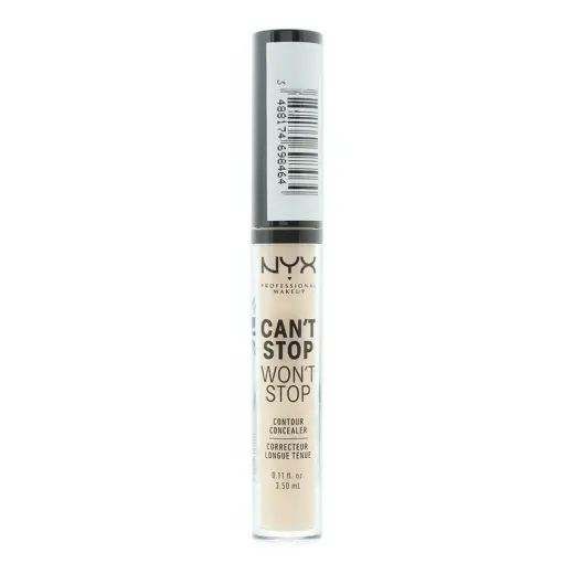 Nyx, Can't Stop Won't Stop, Vegan, Matte, Liquid Concealer, Light Ivory, 3.5 ml
