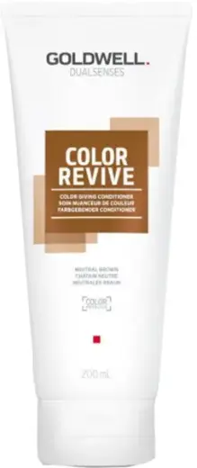 Goldwell Dualsenses Color Revive Color Giving Conditioner Neutral Brown 200Ml in Clear