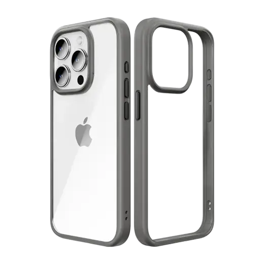 Rock Guard Series Case for Iphone 15 Pro Max transparent-grey
