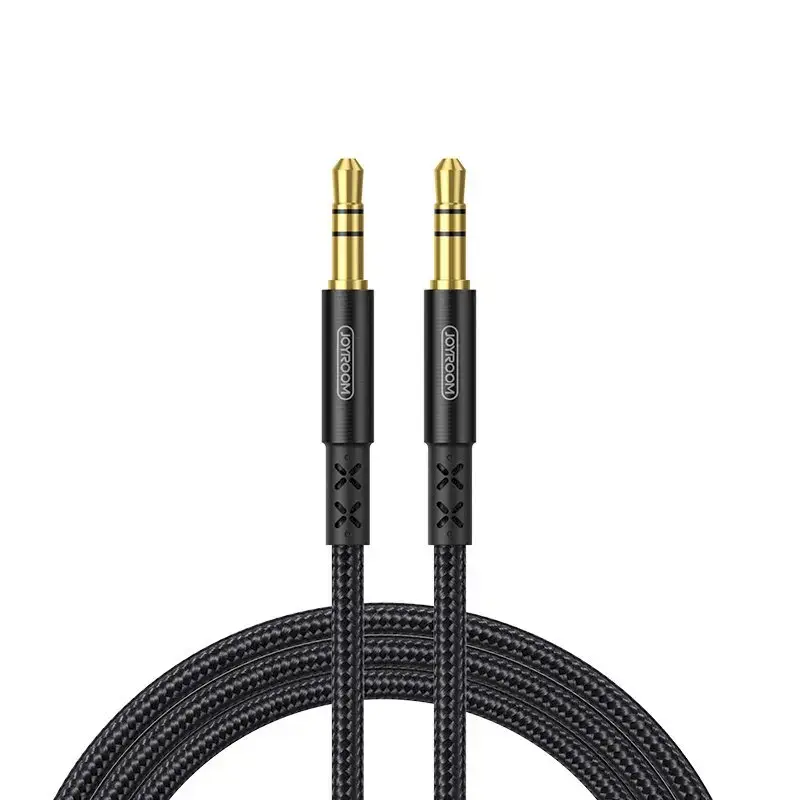 Joyroom stereo audio AUX cable 3,5 mm mini jack 1,5 m black (SY-15A1)