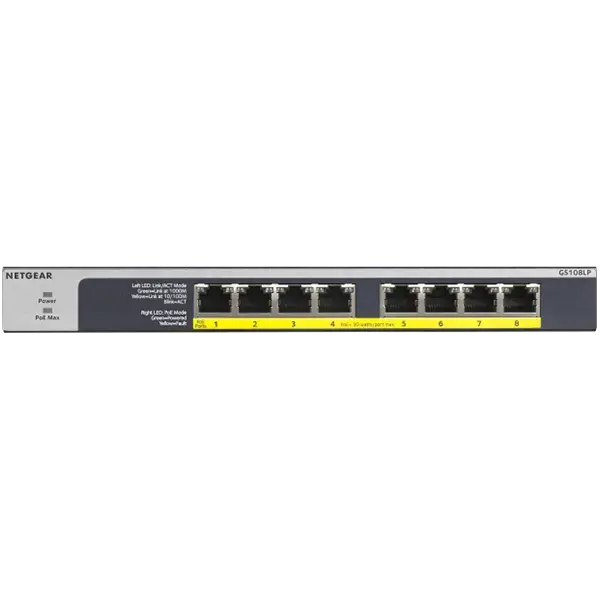 8PT POE/POE+ GIGABIT UNMANAGED SWCH