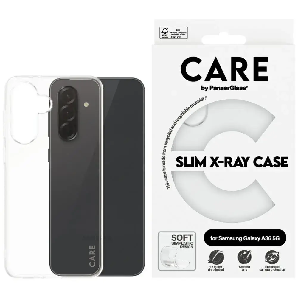 Etui CARE by PanzerGlass Fashion X-Ray    do Samsung Galaxy A36 5G przezroczysty