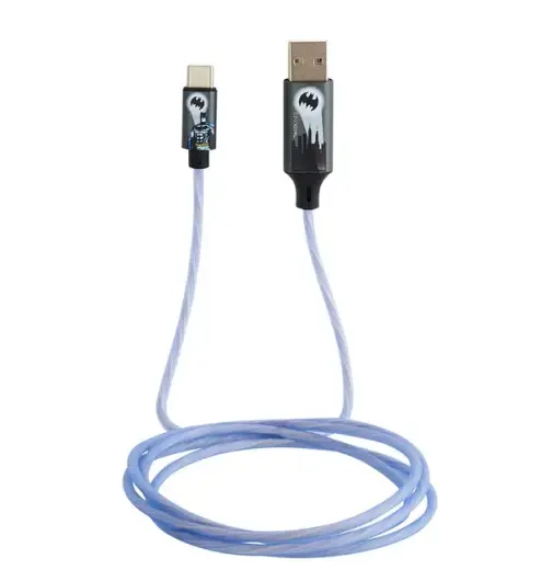 Batman cable Light-Up USB-C Batlogo