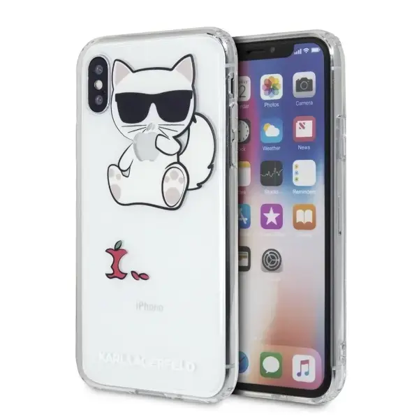Karl Lagerfeld KLHCPXCFA iPhone X|Xs hardcase transparent Choupette Fun