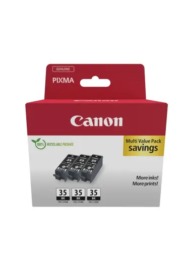Tintes kasetņu komplekts Canon PGI-35 1509B028 melna 3 gab.