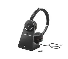 Jabra On-Ear Headset Evolve 75 SE MS with charging station