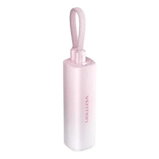 Vention FHWR0 external battery (powerbank) | 5000 mAh | 20W | USB-C, Lightning | pink