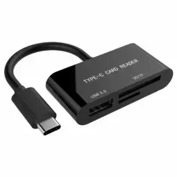 Gembird Card Reader USB Type-C SDXC SD Micro-SD USB 2.0 Female