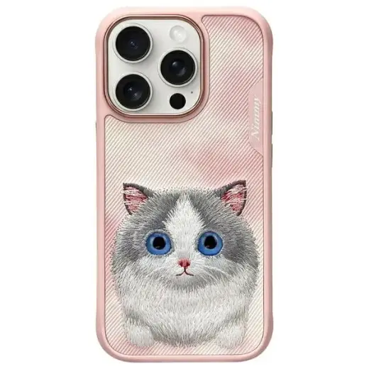 Nimmy Big Eyed Pet 2.0 Cat phone case for iPhone 16 Pro Max pink