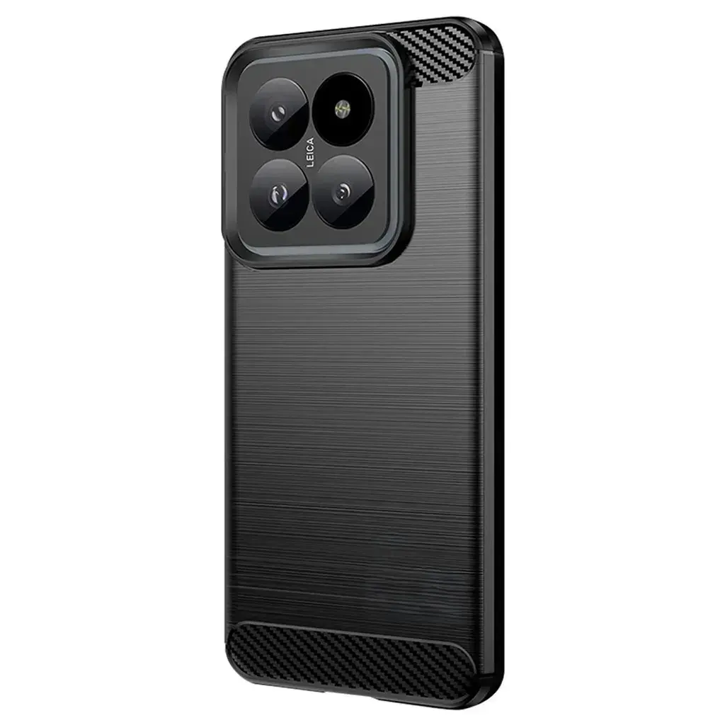 Fusion Trust Back Case slikona aizsargapvalks Xiaomi 14 Pro melns