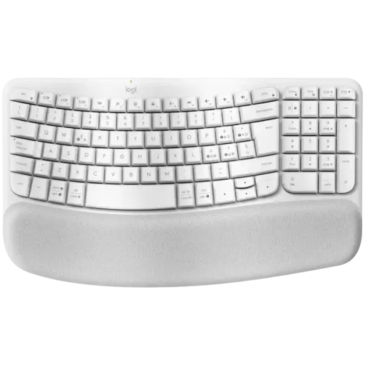 LOGITECH Wave Bluetooth ergonomic keyboard - OFFWHITE - NORDIC