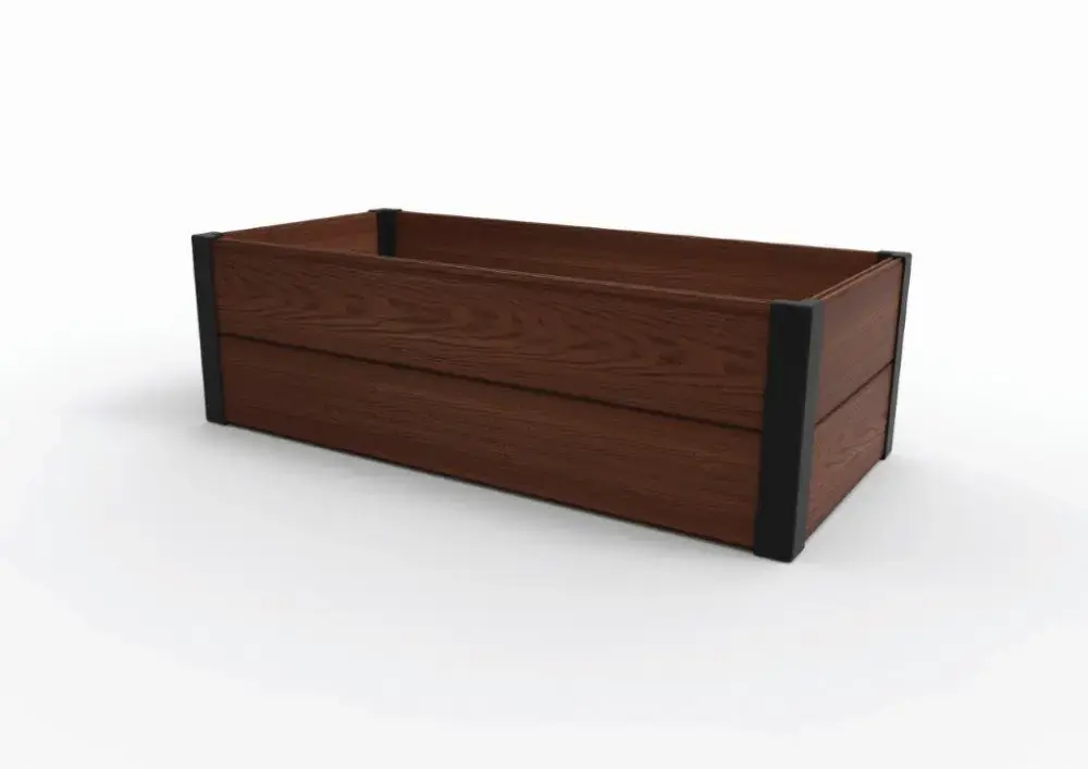 Apmalīte taisnstūra puķu dobei Maple Trough 106x52x32cm brūna