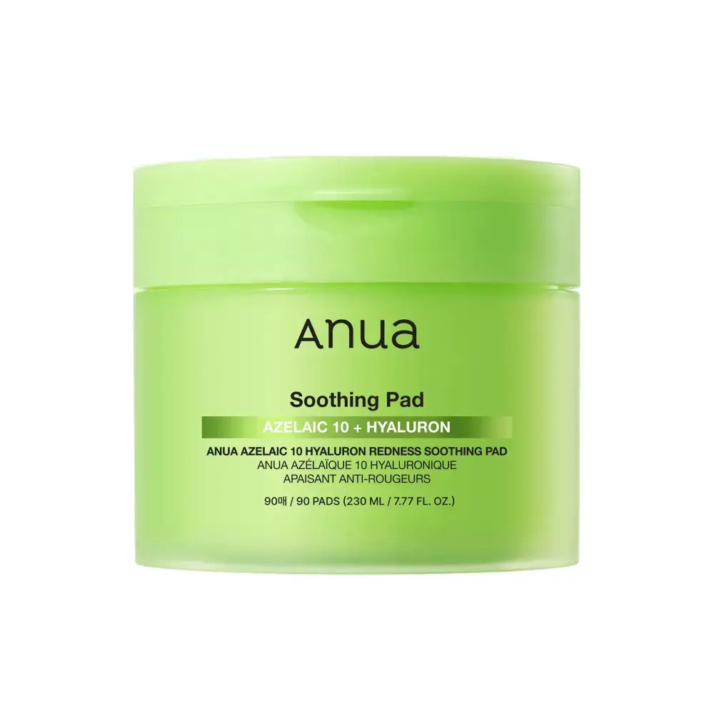 Anua, Azelaic Acid 10, Azelaic Acid 10 + Hyaluron, Soothing Anti-Redness, Peel-Off Pads, 90 pcs