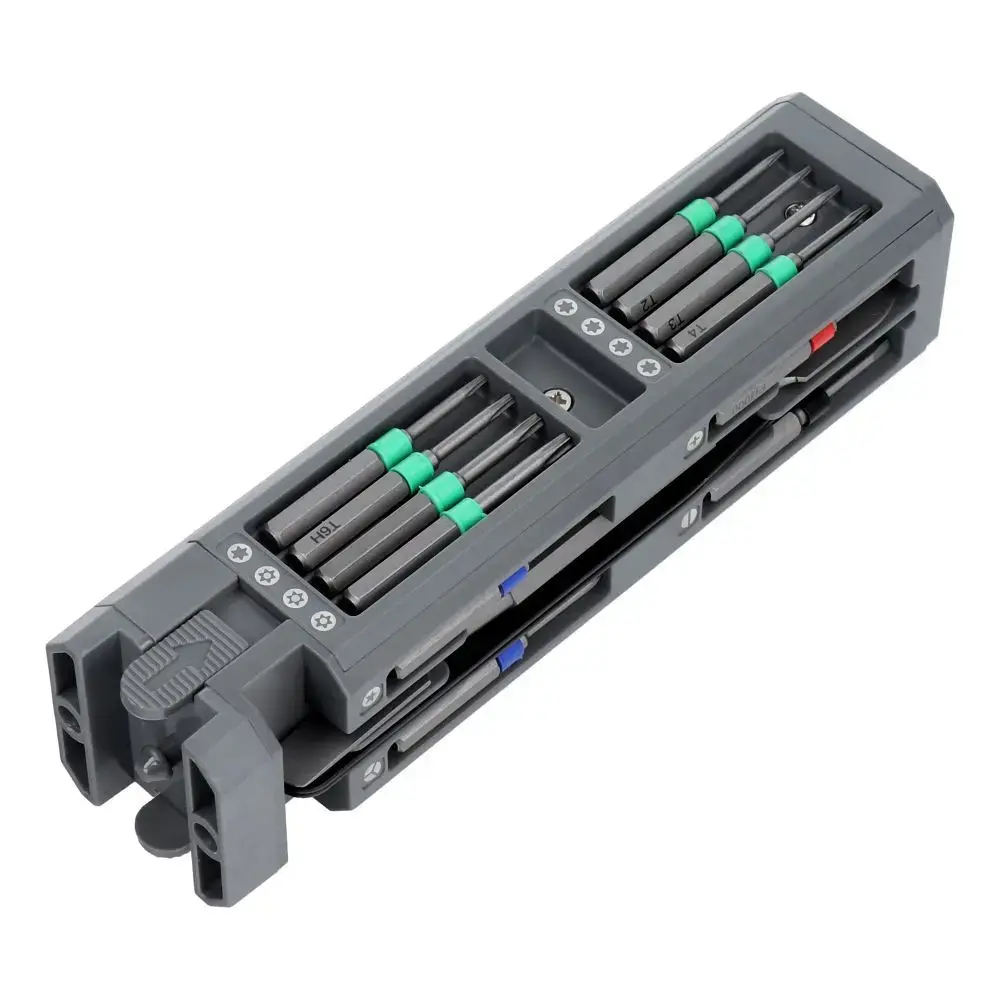 Set of service screwdrivers, 30-in-1 aluminum bits