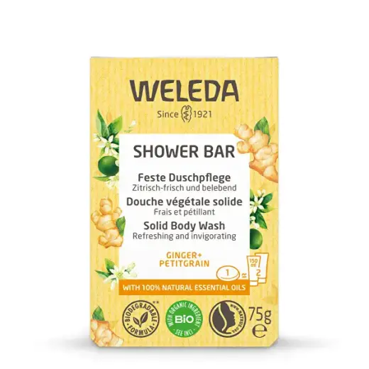 Weleda Ginger & Petitgrain Shower Bar 75g in None