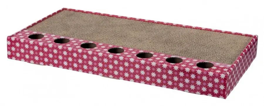 Nagu asināmais : Trixie  Scratching cardboard with toys, 48 × 25 cm, pink