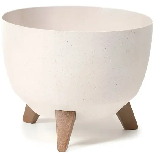 Flower pot Roma Eco Wood 33cm, white