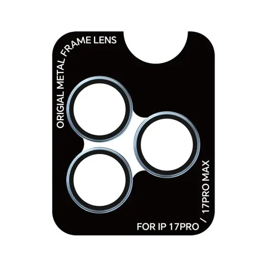 Rock Tempered glass Pure Series Camera Lens on camera for Iphone 17 Pro/17 Pro Max (lens 3 pieces) blue