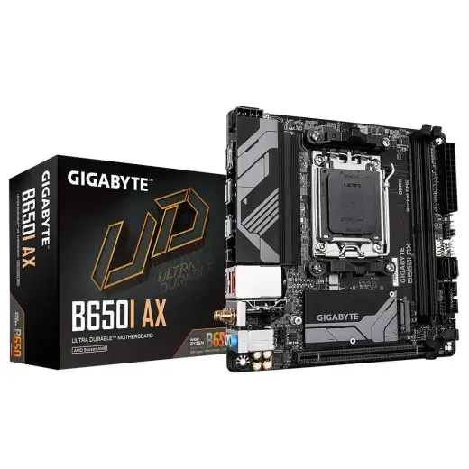 Gigabyte B650I AX - 1.0 - motherboard - mini ITX - Socket AM5 - AMD B650