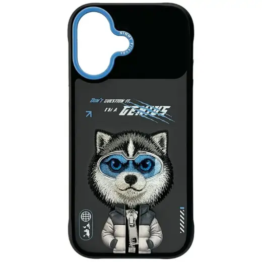 Etui Nimmy Cool&Cute 2.0 Wolf do iPhone   17 czarny