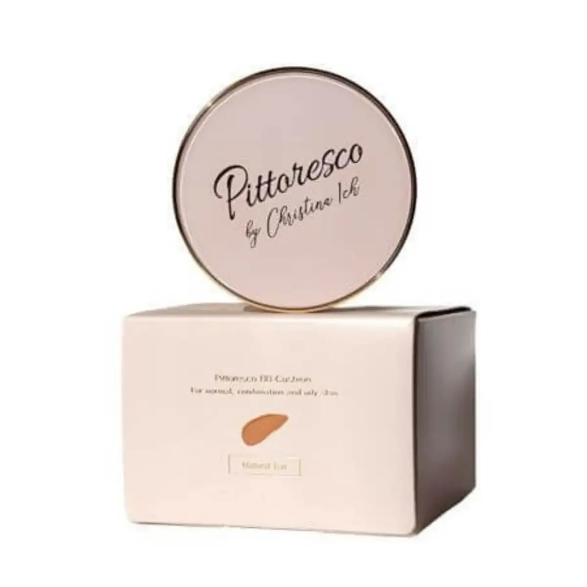 Pittoresco, BB Cream Cushion, Niacinamide, Coverage, BB Powder, Not Found, Natural Tan, SPF 50, 2 pcs, 30 g