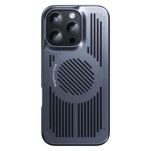 Benks Magnetic Biliz Cooling phone case for iPhone 16 Pro Max grey