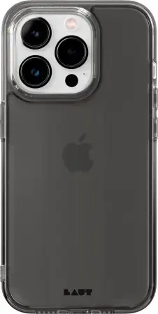 LAUT Crystal Matter X - protective case for iPhone 15 Pro compatible with MagSafe (black-crystal)