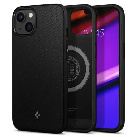 Spigen Mag Armor чехол с поддержкой MagSafe для телефона iPhone 13 | iPhone 14 | iPhone 15 чёрный