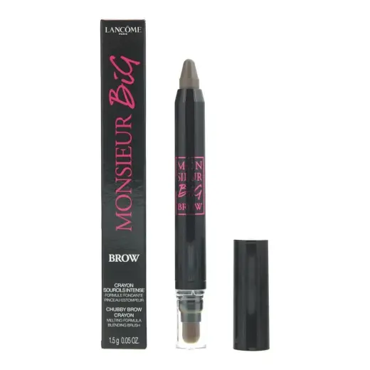 Lancome, Monsieur Big Brow, Blending, Eyebrow Cream Pencil & Brush 2-In-1, 02, Chestnut, 1.5 g