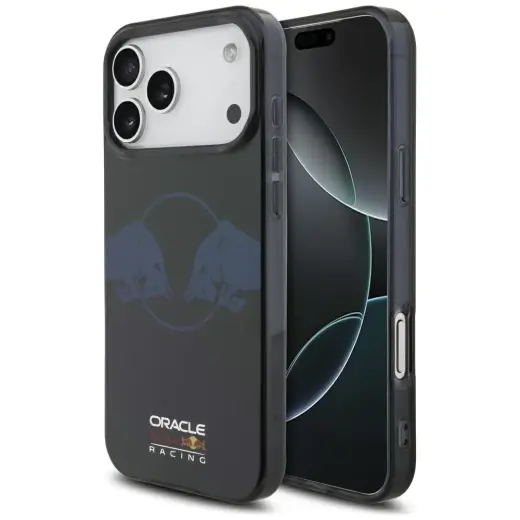 Red Bull IML Transparent Two Bulls telefono dėklas su MagSafe palaikymu iPhone 17 Pro Max tamsiai mėlynas