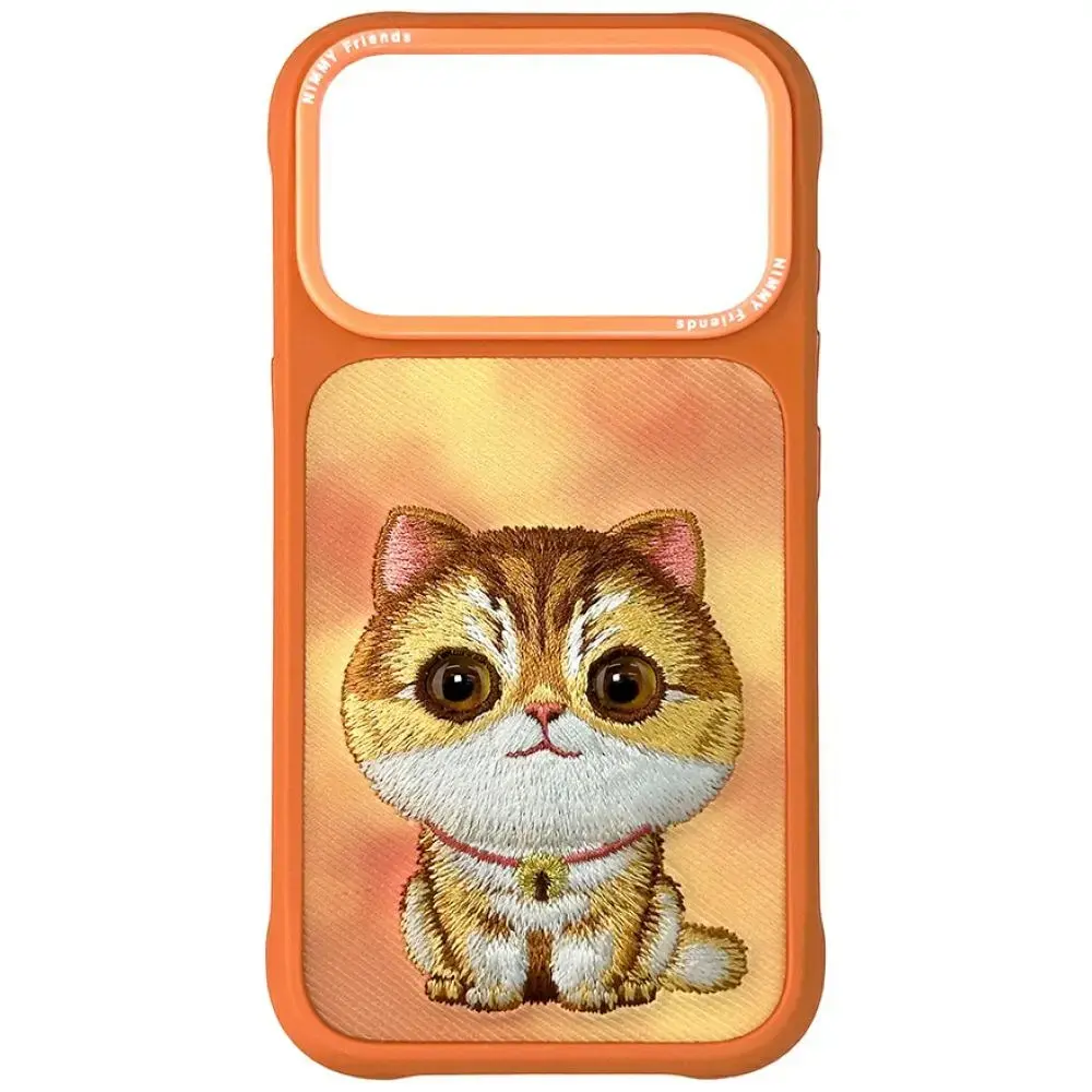 Nimmy Big Eyed Pet 2.0 Cat phone case for iPhone 17 Pro Max orange